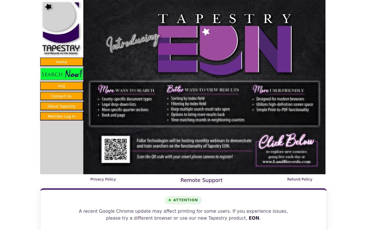 Tapestry land records access for deeds tied to Pittsburg streets