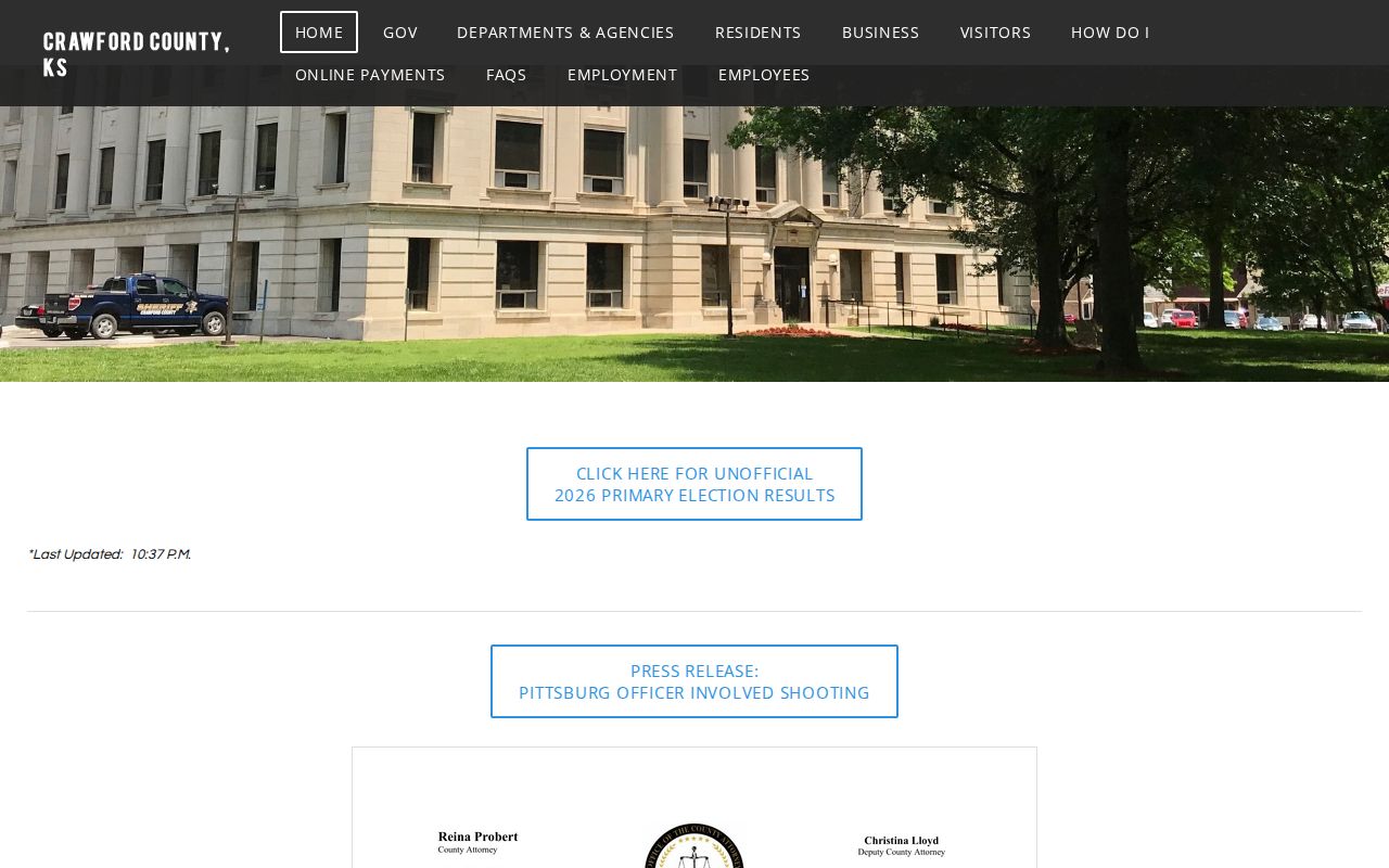 Pittsburg residents directory Crawford County offices