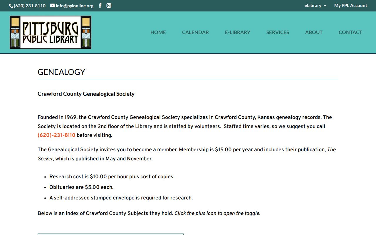 Pittsburg residents directory library genealogy collection